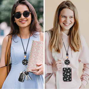 Bsbh Dễ Thương ID Huy Hiệu Chủ Với Silicone Đính Cườm Ly Khai Dây Buộc Cho Huy Hiệu Reel ID Chủ Thẻ Móc Chìa Khóa Điện Thoại Xe Dây Buộc Chìa Khóa - Product Image 6