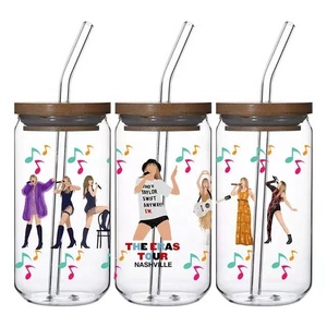 100 + Nieuwe Trendzangers Ontwerpen 3d Uv Libbey Cup Dtf Wrap Transfer Swift Era Music Pop Tour Taylor Libbey Glaspakking - Product Image 3