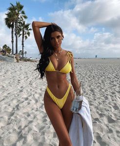 OEM 2020 Maillot de bain micro bikini sexy imprimé guépard pour jeunes femmes, vêtements de plage - Product Image 4