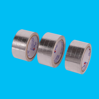Ruban en aluminium renforcé FSK pour la fermeture des conduits de CVC, résistant au feu, réfléchissant la chaleur, applications d'isolation