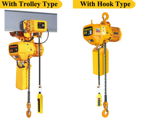 CE Certified New Monorail 380V 50/60Hz <strong>Remote</strong> <strong>Control</strong> IP65 Protection Construction Lifting <strong>Hook</strong> Trolley Type Electric - Product Image 2
