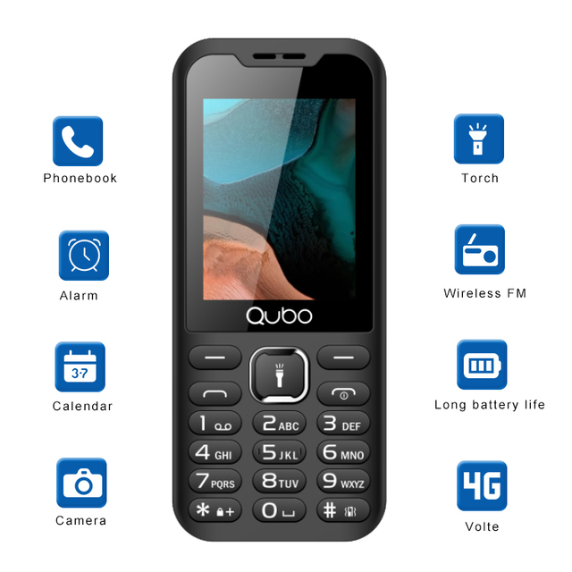 4G LTE VoLTE OEM Dual SIM Card Compact Design Mobile Keypad Phone