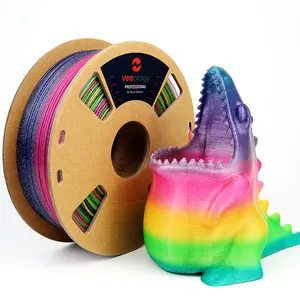 Veeology 1kg pla rainbow Star Twinkling filament Cardboard Spool 1.75mm pla 3d printer filament