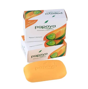 <span class=keywords><strong>Savon</strong></span> blanchissant à l'extrait de curcuma et de papaye, vente en gros, produit très demandé, à base de plantes, biologique, pour éliminer l'acné, pour le bain, le corps et le visage - Product Image 1