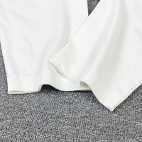 Camisetas Gráficas para Hombre, Camiseta Blanca de Alta Calidad, Algodón Grueso, Impresión Personalizada, Camiseta de Manga Larga