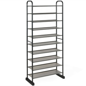 Industrial Metal Shoe Rack with Multi-Shelves and Bench Sturdy Durable <b>Rustic</b> Design for Clutter-Free Shoes Collection - Product Image 6