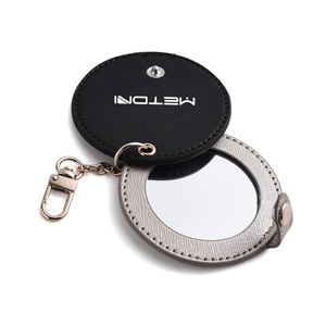 Custom Logo Black Small Round Creative Cosmetic Mirror Single Side <b>Pocket</b> Compact Mirror - Product Image 6