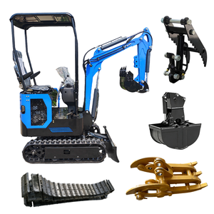 送料無料 ミニ油圧ショベル 1トン ファーム用小型クローラー掘削機 1トンショベル 小型ミニショベル販売 - Product Image 3