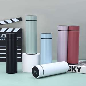 Smart <b>Water</b> <b>Bottle</b> With Temperature Display 304 <b>Stainless</b> <b>Steel</b> Double Wall Vacuum Insulated Rechargeable Business Gift Cup - Product Image 3