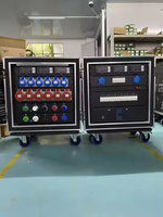 Boîtier de distribution d'énergie portable et étanche ST ST-DX57 personnalisé, triphasé 220V 200A, avec alarme sonore et lumineuse