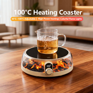 كوب قهوة محمول ، كوب قهوة دافئ مع درجة حرارة ، مكتب ومكتب منزلي ، مدفئ كوستر ساخن - Product Image 4