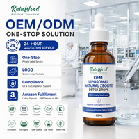 Gouttes de zéolite biologique végétalienne non-OGM certifiées casher, Clinoptilolite, personnalisation de la marque, service OEM ODM en marque blanche