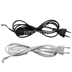 Black 2Pin INMETRO Ac Power Cord With IEC C7 2x0.75mm2 Ac <strong>Cable</strong> European Plug 2 Pins <strong>Rubber</strong> Extension 220 Volts Power Cord - Product Image 5