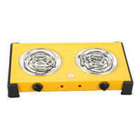Kompor Listrik Ganda YONGQIAN YQ-200H-2 2000W Daya Tinggi, Hot Plate Portabel 2 Tungku untuk Pemanasan Cepat