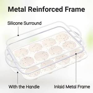 MUYULINS Factory 12-cup LFGB non-stick BPA Free <b>silicone</b> cupcake pan with metal reinforced frame, American-style muffin cake - Product Image 2
