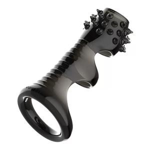 Testis <span class=keywords><strong>Fit</strong></span> ile çift silikon titreşimli penis halkası samimiyet süresini uzatmak erkekler seks ürün - Product Image 6