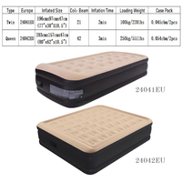 Matelas gonflable Avenli, très vendu, taille double, pour intérieur et extérieur, avec pompe intégrée pour une utilisation en intérieur