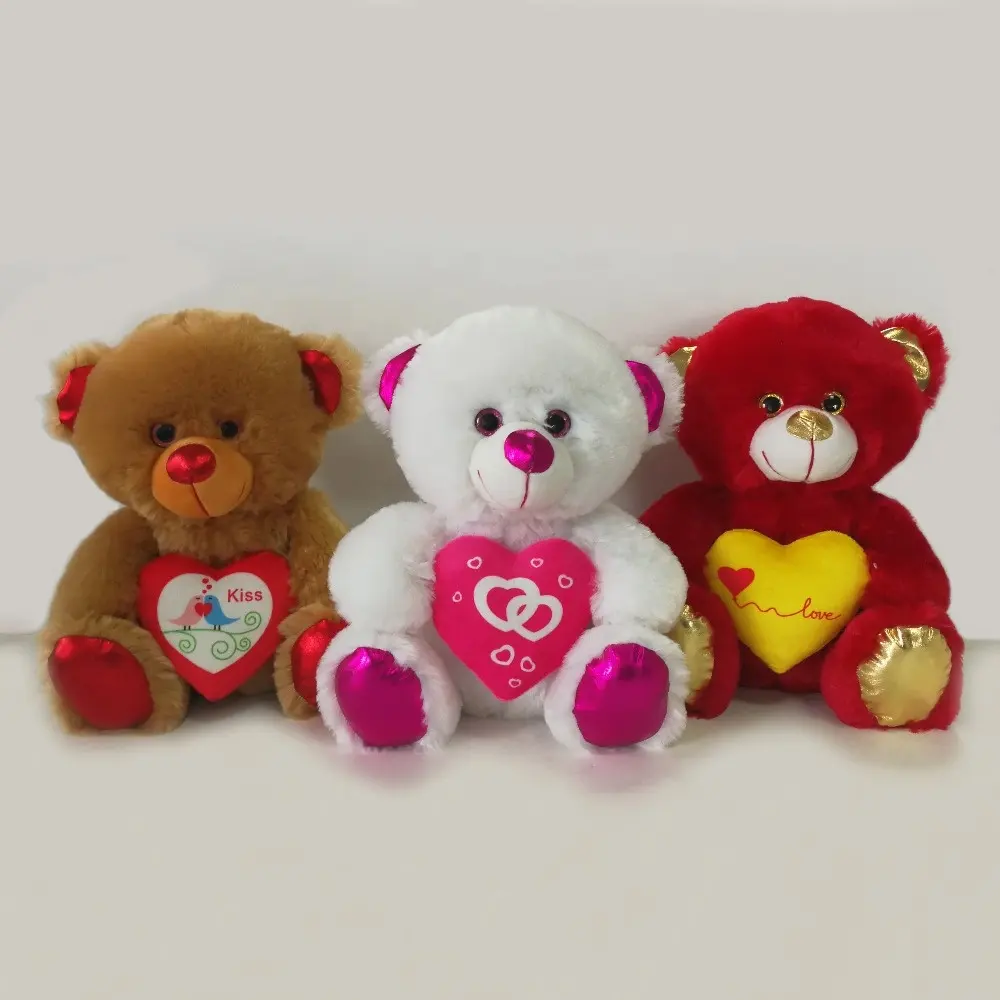 Cadeau personnalisé de promotion de Saint-Valentin pour fille adorable ours en peluche