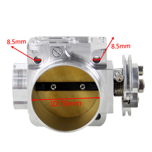 Poyracing Aluminum Throttle Valve 70mm For Porsche <b>Car</b> Performance Upgrade - Product Image 5