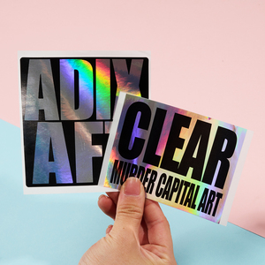 Guscio d'uovo personalizzato olografico effetto <span class=keywords><strong>arcobaleno</strong></span> adesivo in vinile adesivo Graffiti per etichette di imballaggio - Product Image 1