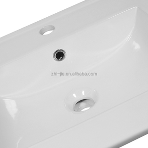 Lavabo de superficie sólida clásico Jetman, mueble de baño, lavabo de tocador, lavabo de mesa de cerámica - Product Image 4