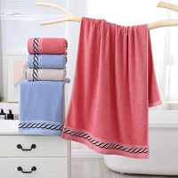 Ensemble de serviettes 100% coton Super doux Absorber l'eau Salle de bain douche hôtel ou maison Ensemble de serviettes de bain bon marché Ensemble de serviettes de bain en coton