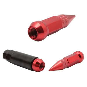 20 piezas Tuercas de rueda de aluminio universales con púas extendidas para tuning M12 X 1.5/M12 X 1.25 - Product Image 6