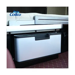 Colkuカーアクセサリー23Lポータブル冷蔵庫冷凍庫トラックRvキャラバン用12ボルト引き出し冷蔵庫