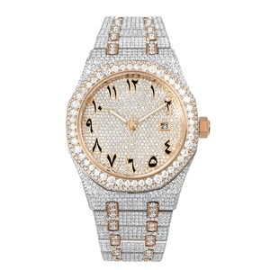 นาฬิกาข้อมือผู้ชายสไตล์ฮิปฮอปประดับเพชร VVS1 แบบ Bussdown Moissanite หรูหรา นาฬิกาอัตโนมัติผู้ชายประดับเพชรเต็มเรือน <span class=keywords><strong>Miyota</strong></span> 9015 - Product Image 1