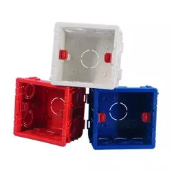 FOSHAN Factory Wholesale One Gang PVC <strong>Switch</strong> <strong>Box</strong> Electrical Installation With Custom Thin White/Grey <strong>Box</strong> 86 Type - Product Image 2