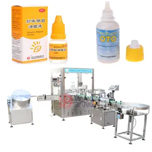 Automatic Bottle Filling Machine for Blink Eye Drops Ear Drop, Filling Capping and Labeling Machine 10ml 15ml 30ml