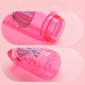 Wholesale 480ml Kids Travel Sport <b>Plastic</b> Water Tumbler Bonuce Lid Customized Logo Cartoon Children Bottles With Lid and <b>Straw</b> - Product Image 3