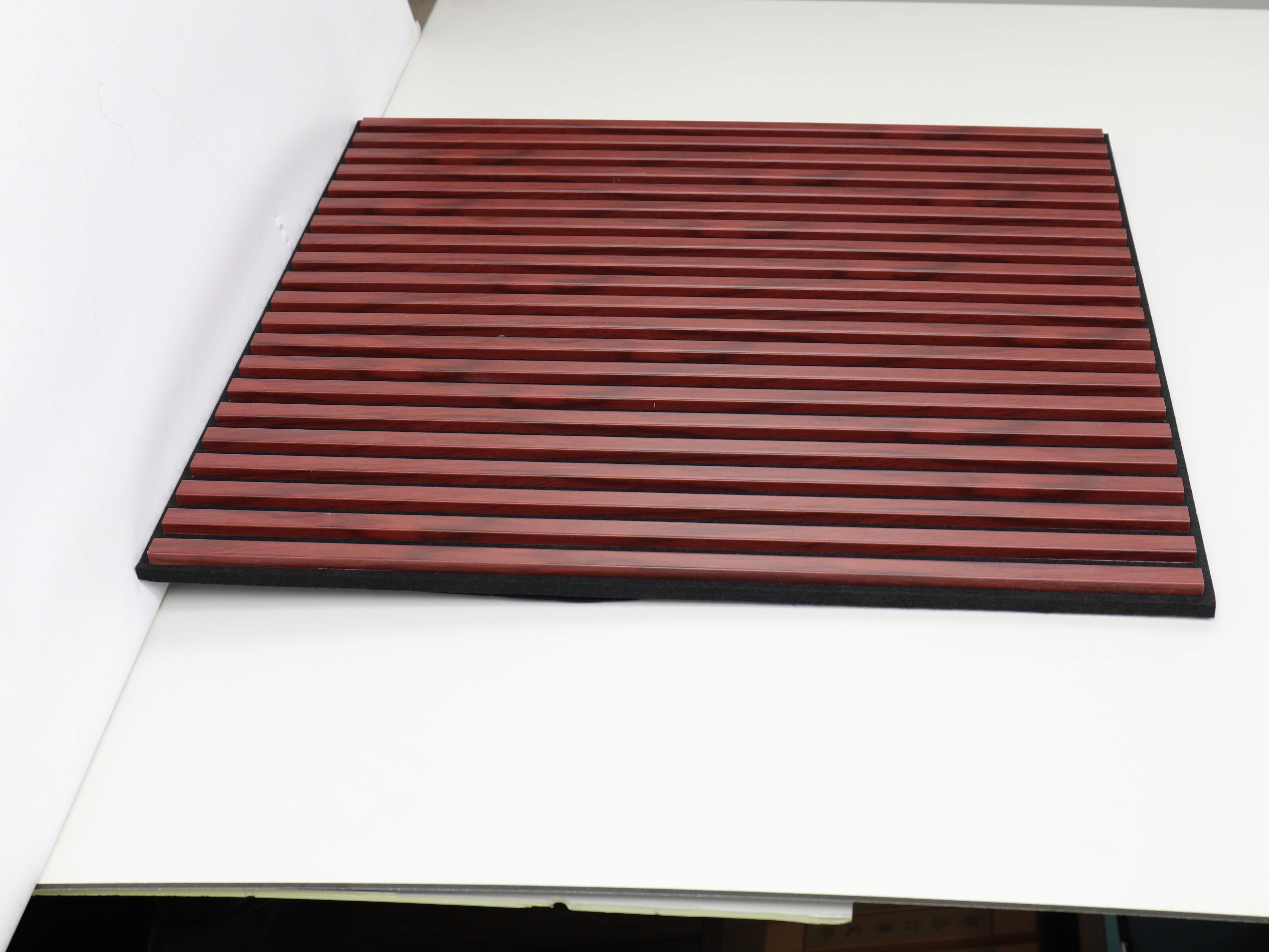 High Quality Soundproof Wall Panels MDF Wood Slatted Wall Acoustic Felt Panels For Interior Decoration Wall And Ceiling