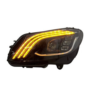 Conjunto de faros delanteros para Mercedes-Benz Clase C W205 al estilo Clase S para <span class=keywords><strong>Maybach</strong></span> con luces LED de señal de giro secuenciales y luces diurnas. - Product Image 5