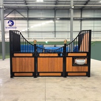 Establo Portátil para Caballos, Prefabricado, de Acero Galvanizado, Resistente a la Intemperie, Modular, para Exteriores