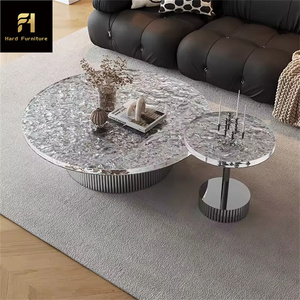 Italiaanse design salontafel, Scandinavisch minimalisme, ronde, in elkaar te schuiven, multifunctionele salontafel voor de woonkamer - Product Image 1