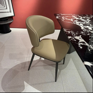 <span class=keywords><strong>Fauteuil</strong></span> lounge moderne à dossier haut en cuir PU pour salle à manger, salon, hôtel et restaurant - Product Image 2