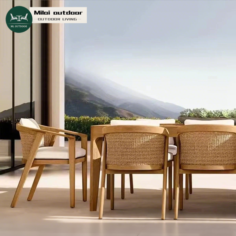 Woven Modern Villa Garden Outdoor Dining