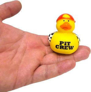 Canards en caoutchouc pour pilotes de voitures de course avec <span class=keywords><strong>casque</strong></span> et casquette de baseball Jouets pour baignoire et canard en Jeep - Product Image 4