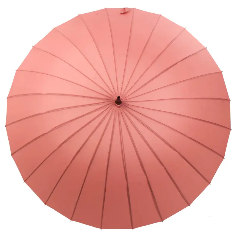 Vente en gros de Fabricas De Sombrillas Guarda Chuva 24K Parapluie droit Manuel Ppen Parapluie droit rose