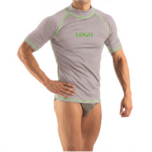 Men's <b>Black</b> Long Sleeve MMA Rash Guard with Teal Trim Quick Dry <b>Compression</b> <b>Shirt</b> Front Logo Print Spandex/Nylon UPF50 - Product Image 4