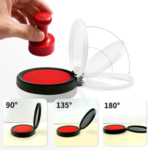 Almohadilla <span class=keywords><strong>de</strong></span> Tinta para Huellas Dactilares <span class=keywords><strong>de</strong></span> Secado Rápido, Redonda, <span class=keywords><strong>de</strong></span> 80 mm, No Tóxica, Fácil <span class=keywords><strong>de</strong></span> Limpiar, para Oficina y Elecciones, en Oferta - Product Image 2