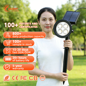 Luces Solares LED para Jardín, Montaje en Suelo, con Panel <span class=keywords><strong>Solar</strong></span>, para Exteriores, Hechas en China - Product Image 2