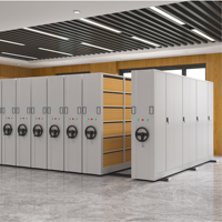 Estanterías Metálicas Compactas Móviles de Estructura Combinada y Niveles Ajustables para Almacenamiento de Colecciones de Museos y Archivos Culturales
