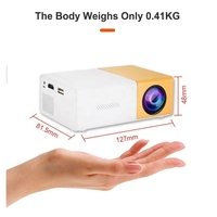 Vente flash - Projecteur LED LCD intelligent 3D YG300 - Portable - HD - Multimédia - Proyector - Pour le cinéma maison - Éducation - Jeux - Mini - Style poche