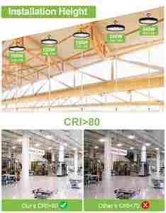 Đèn Highbay chúng tôi Chứng Khoán 100W 150W 200W 240W 320W 400W IP65 chiếu sáng thương mại kho xưởng nhà máy dẫn đèn <span class=keywords><strong>bay</strong></span> cao - Product Image 4