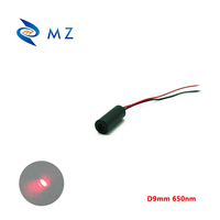Nouveau module laser à point rouge compact mini 9 mm 650 nm 1 mW avec lentille en verre, longue durée de vie pour le pointage à longue distance et l'utilisation domestique