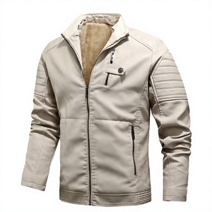 High Quality Men's Winter PU Casual Stand Collar <b>Heated</b> Waterproof Warm Windproof Fashionable Motorcycle <b>Jacket</b> - Product Image 2