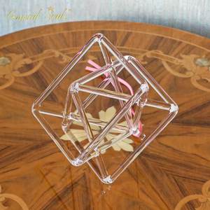 هرم كريستالي للعلاج الصوتي، أداة ميركابا الكريستالية المقدسة الشفافة - Product Image 4