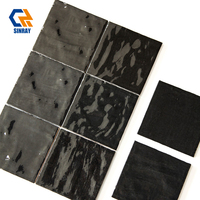 Carrelage mural et de sol 132x132mm en porcelaine, design moderne, antibactérien, antidérapant, ACCENTS, 8mm d'épaisseur, surface brillante, pour salle de bain et intérieur d'appartement